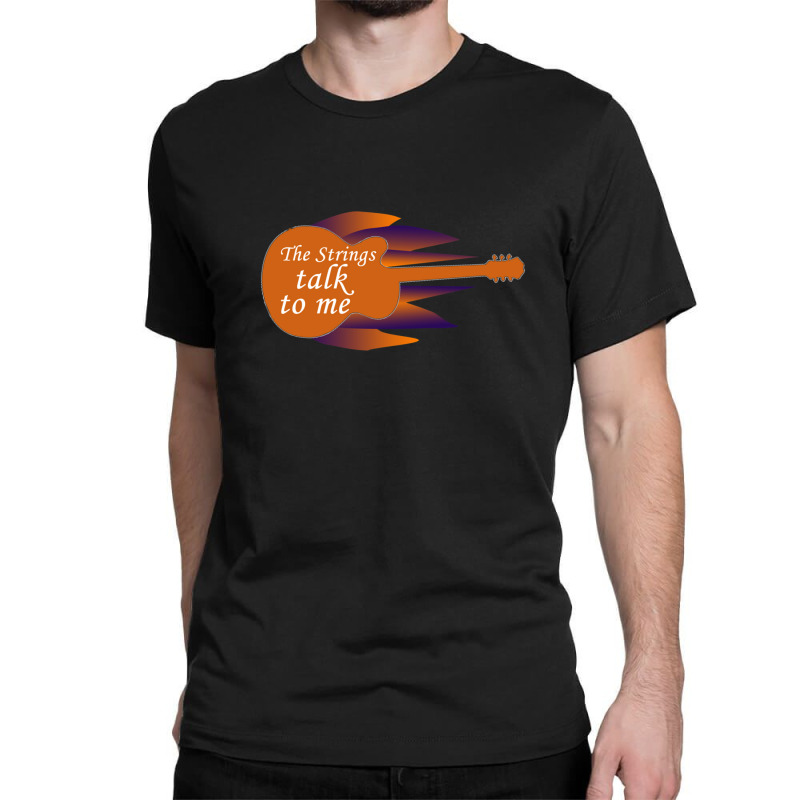 Guitar Strings Classic T-shirt by cm-arts | Artistshot