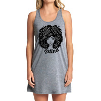 Reina Empowered Latina Poder Latina Pride Hispanic Heritage T Shirt Tank Dress | Artistshot