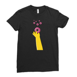 homer donuts Ladies Fitted T-Shirt | Artistshot