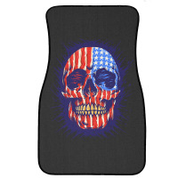 American Flag Skull, American Flag Skull Painting, American Flag Skull Front Car Mat | Artistshot