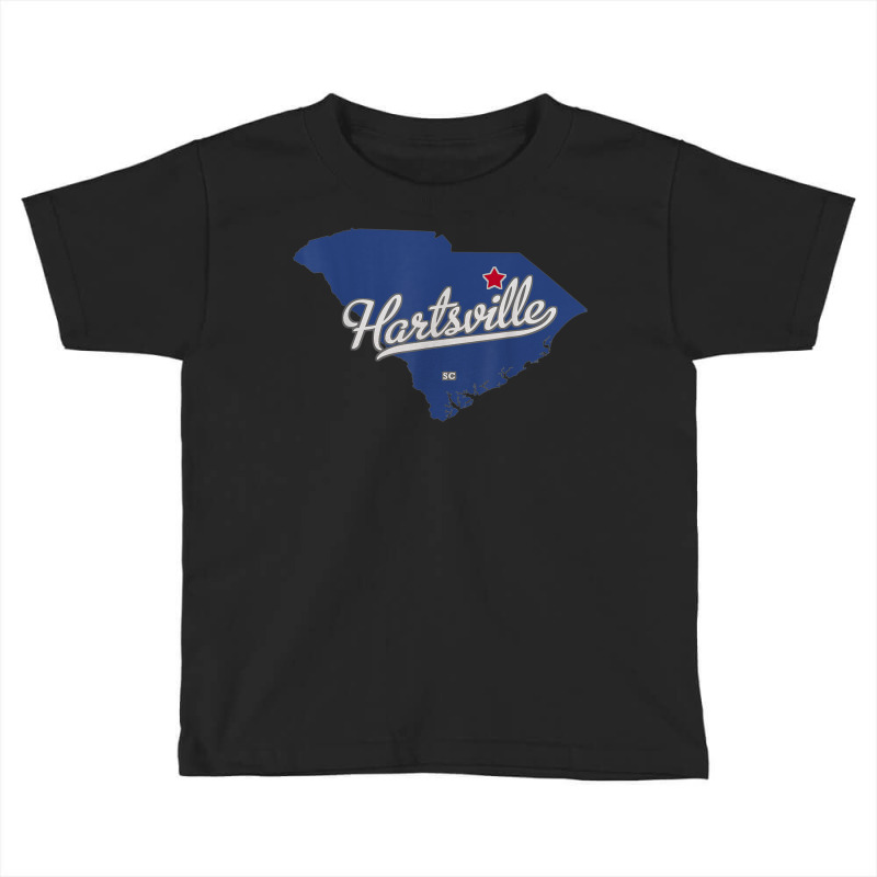 Hartsville South Carolina Sc Map Toddler T-shirt by Queens | Artistshot