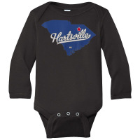 Hartsville South Carolina Sc Map Long Sleeve Baby Bodysuit | Artistshot