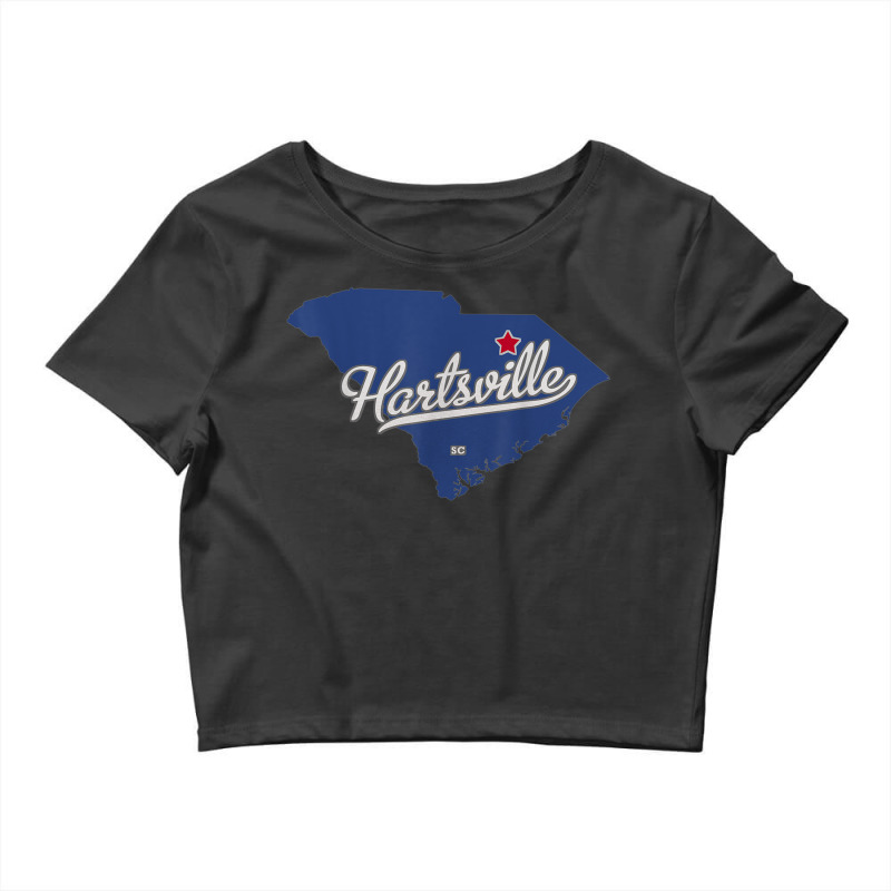 Hartsville South Carolina Sc Map Crop Top by Queens | Artistshot