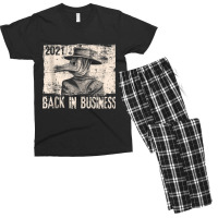 2021 Back In Business Plague Doctor Pandemic Tee Tank Top Men's T-shirt Pajama Set | Artistshot