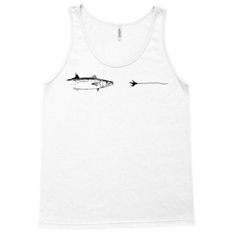 Graphic Fly Fishing Hook Line   Fish King Mackerel Tank Top Tank Top | Artistshot