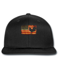 Vintage Us Flag Cock Fight Printed Hat | Artistshot