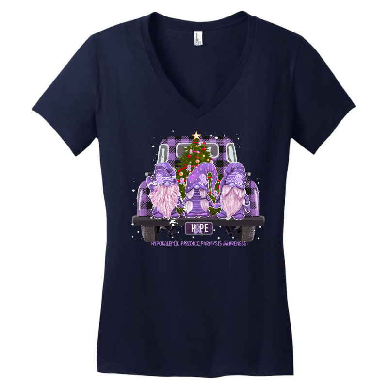 Hypokalemic Periodic Paralysis Awareness   Gnome Hope Christmas T Shir Women's V-Neck T-Shirt by cm-arts | Artistshot