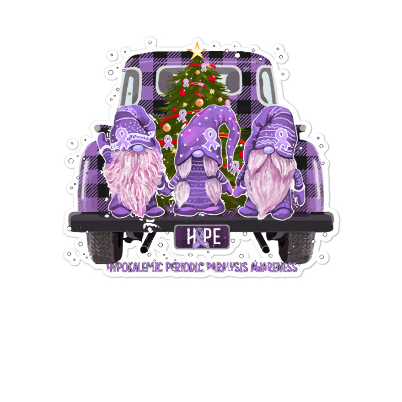 Hypokalemic Periodic Paralysis Awareness   Gnome Hope Christmas T Shir Sticker | Artistshot