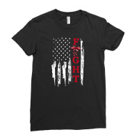 Fight America Ladies Fitted T-shirt | Artistshot