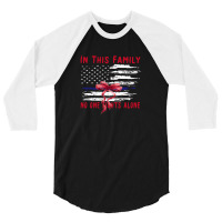 In This Family No One Fights Alone 3/4 Sleeve Shirt | Artistshot