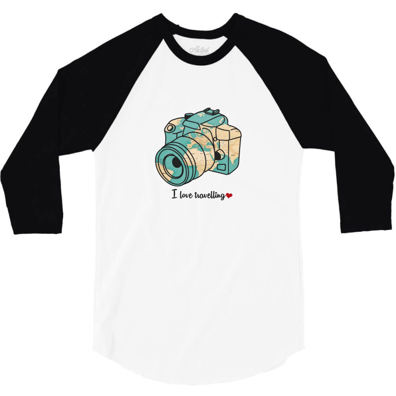 I Love Travelling For Light 3/4 Sleeve Shirt by autlu2024 | Artistshot