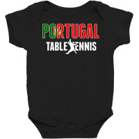 Portugal Table Tennis Fans Jersey Portuguese Flag Ping Pong Baby Bodysuit | Artistshot