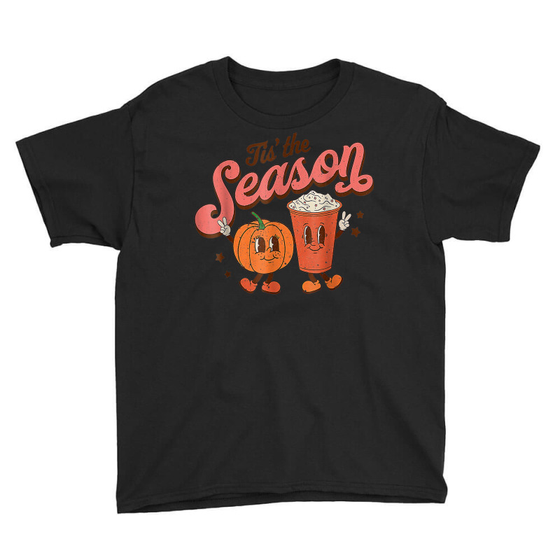 Tis The Season Pumpkin Spice Funny Fall Vibes Autumn Retro Youth Tee by Renew | Artistshot