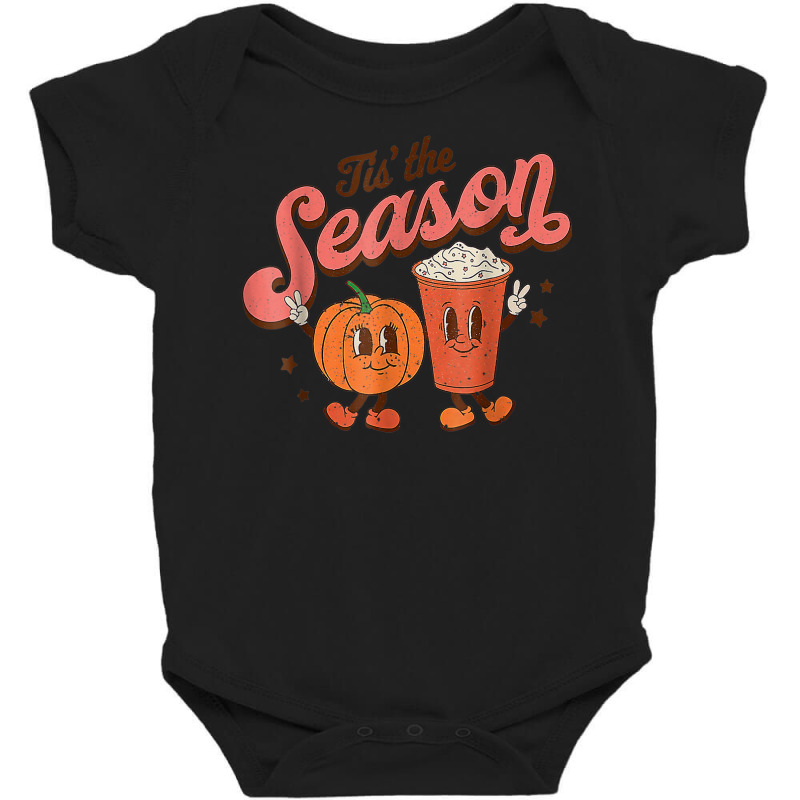 Tis The Season Pumpkin Spice Funny Fall Vibes Autumn Retro Baby Bodysuit by Renew | Artistshot