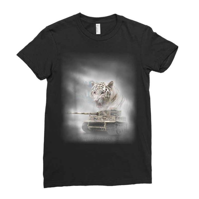 Panzerkampfwagen Iv Shirt   Ww2 German Tiger Tank T Shirt T Shirt Ladies Fitted T-Shirt by cm-arts | Artistshot