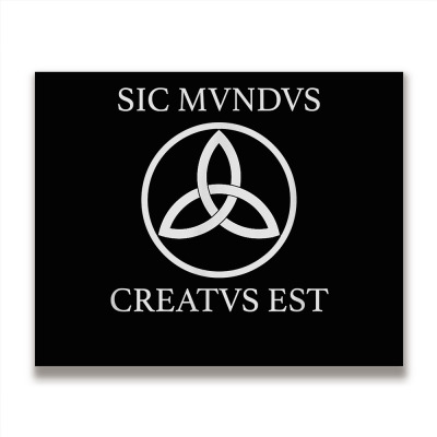 Sic Mundus Creatus Est Dark T Shirt Metal Print Horizontal By Cm-arts ...