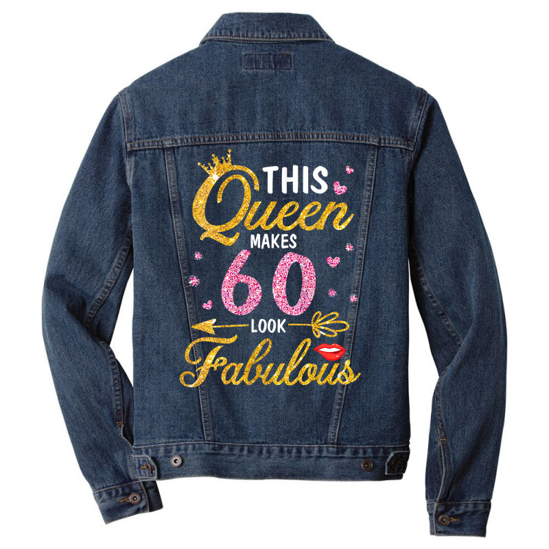 Womens 60 Years Old Gifts 60 & Fabulous Since 1962 60th Birthday Tank Men Denim Jacket | Artistshot