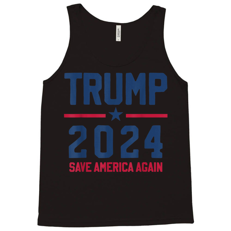 Trump 2024   Save America Again   Pro Trump Tank Top | Artistshot