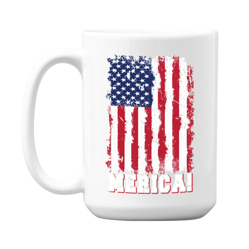 American Flag, American Flag Vintage, American Flag Art, American Flag 15 Oz Coffee Mug | Artistshot