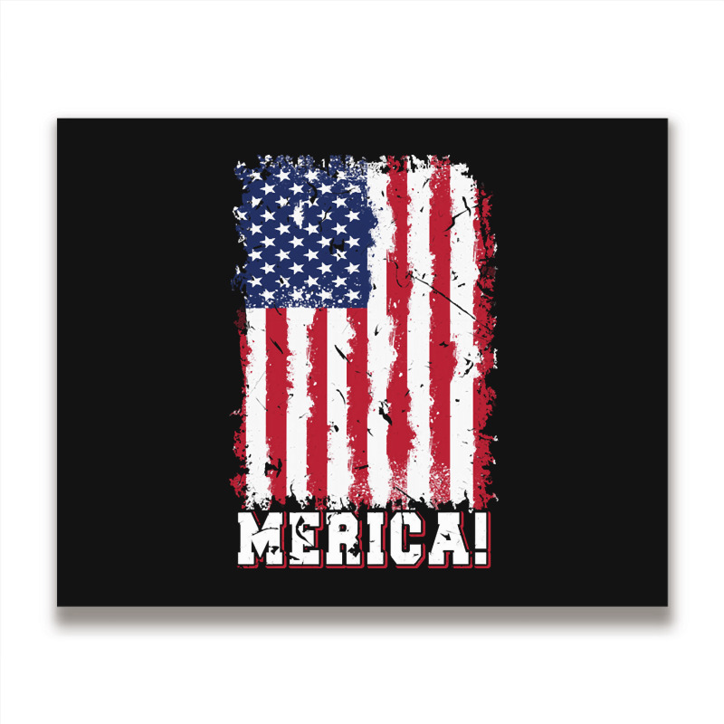 American Flag, American Flag Vintage, American Flag Art, American Flag Metal Print Horizontal | Artistshot