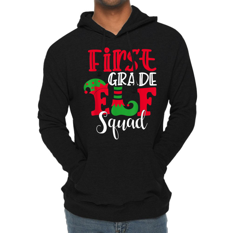 Elf Squad Fifth Grade Christmas Teacher Top Elf Squad Xmas Lightweight Hoodie | Artistshot