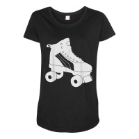 Retro Roller Skate Blank Maternity Scoop Neck T-shirt | Artistshot