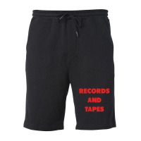 Records And Tapes Fleece Short | Artistshot