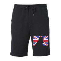 Winston Churchill Wwii Battle Of Britain Uk Flag Fleece Short | Artistshot