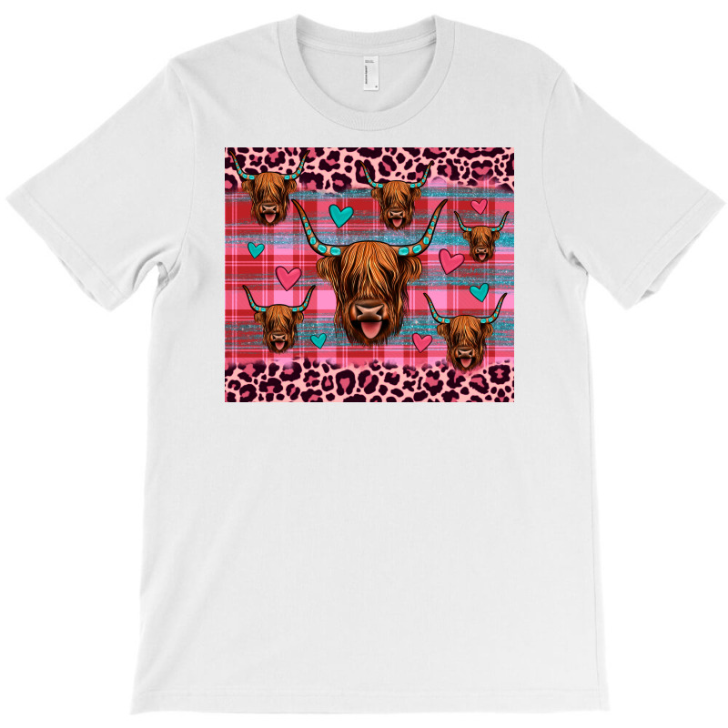 Highland Cow Valentines T-shirt | Artistshot