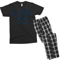 Solana Beach California Ca Vintage Athletic Sports Design Men's T-shirt Pajama Set | Artistshot