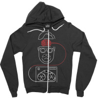 Mind Hunter Disk Zipper Hoodie | Artistshot