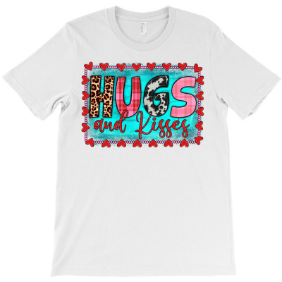 Hugs And Kisses T-shirt Designed By Angel Clark