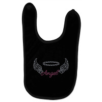 Angel With Wings Bling Rhinestone Diamante Embellished Tank Top Baby Bibs | Artistshot