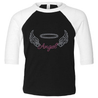 Angel With Wings Bling Rhinestone Diamante Embellished Tank Top Toddler 3/4 Sleeve Tee | Artistshot