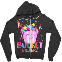 Womens Be A Bucket Filler Funny School Back To School V Neck T Shirt Zipper Hoodie | Artistshot