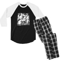 Father And Son Best Friends For Life Fist Bump Men's 3/4 Sleeve Pajama Set | Artistshot