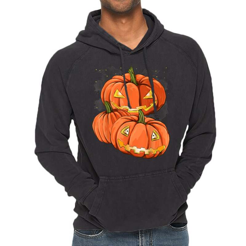 Spooky Halloween Jack O Lantern Costume Scary Pumpkin Vintage Hoodie | Artistshot