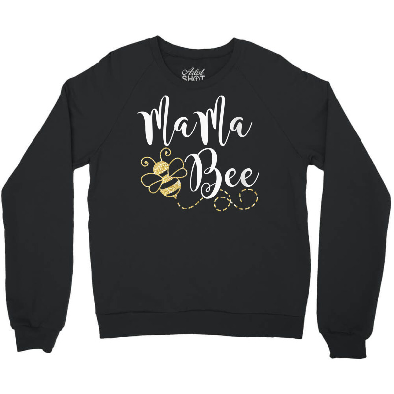 Womens Birthday Bee Family Mama Bee Mom Mothers Gift For Women V Neck Crewneck Sweatshirt | Artistshot