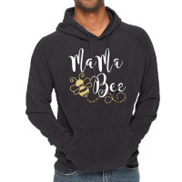 Womens Birthday Bee Family Mama Bee Mom Mothers Gift For Women V Neck Vintage Hoodie | Artistshot