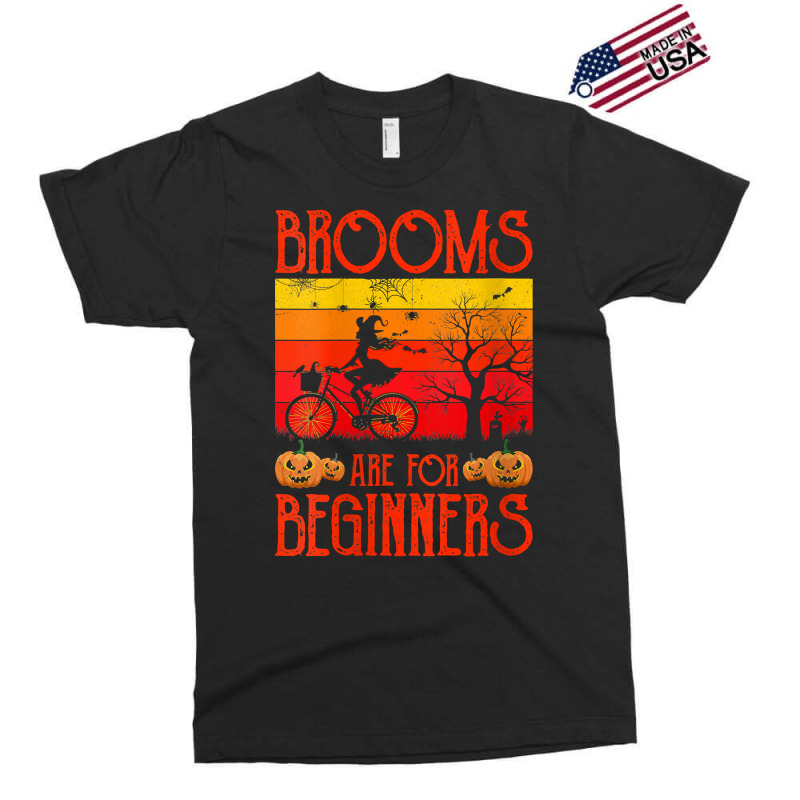 Womens Brooms Are For Beginners Bicycle Shirt Witch Halloween 2022 V N Exclusive T-shirt | Artistshot