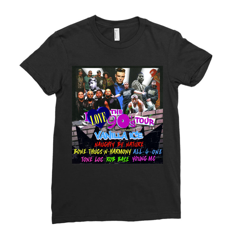 Vanilla Ice I Love The 90s 2021 Summer Tour Classic Ladies Fitted T-Shirt by cm-arts | Artistshot