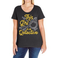 This Girl Is A Detective   Private Investigator Espionage T Shirt Ladies Curvy T-shirt | Artistshot