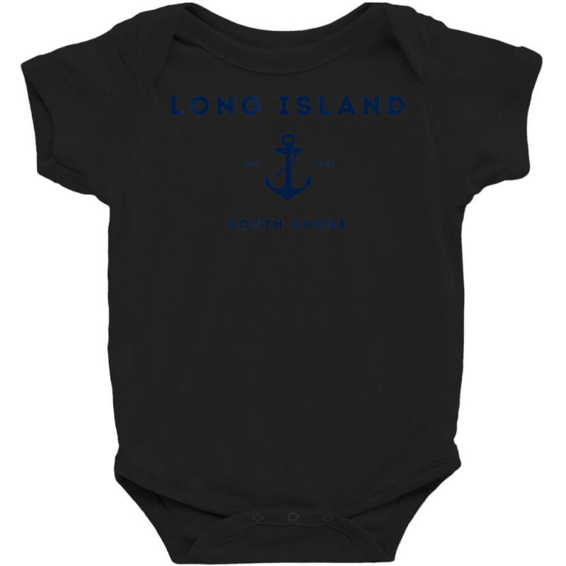 Long Island New York South Shore Est 1640 Baby Bodysuit by Sombre | Artistshot