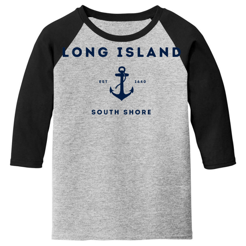 Long Island New York South Shore Est 1640 Youth 3/4 Sleeve by Sombre | Artistshot