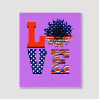 America Love Portrait Canvas Print | Artistshot