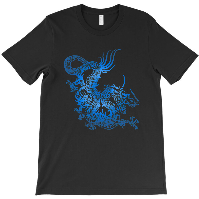 Blue Chinese Dragon T-shirt | Artistshot