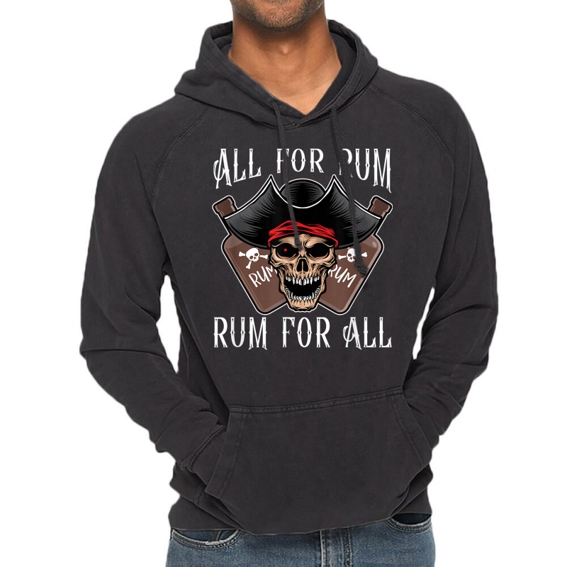 All For Rum Rum For All Pirate Rum Lover Skull Pirate Hat Vintage ...