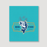 Big Fish Vector Portrait Canvas Print | Artistshot