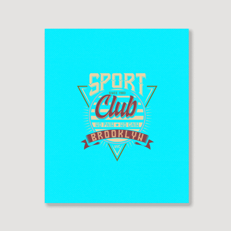 Sport Club No Pain No Gain Portrait Canvas Print | Artistshot