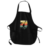 Bass Guitar Vintage Dripping Medium-length Apron | Artistshot